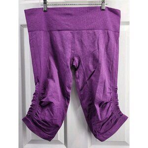 Lululemon In The Flow Crop Heathered Berry 12